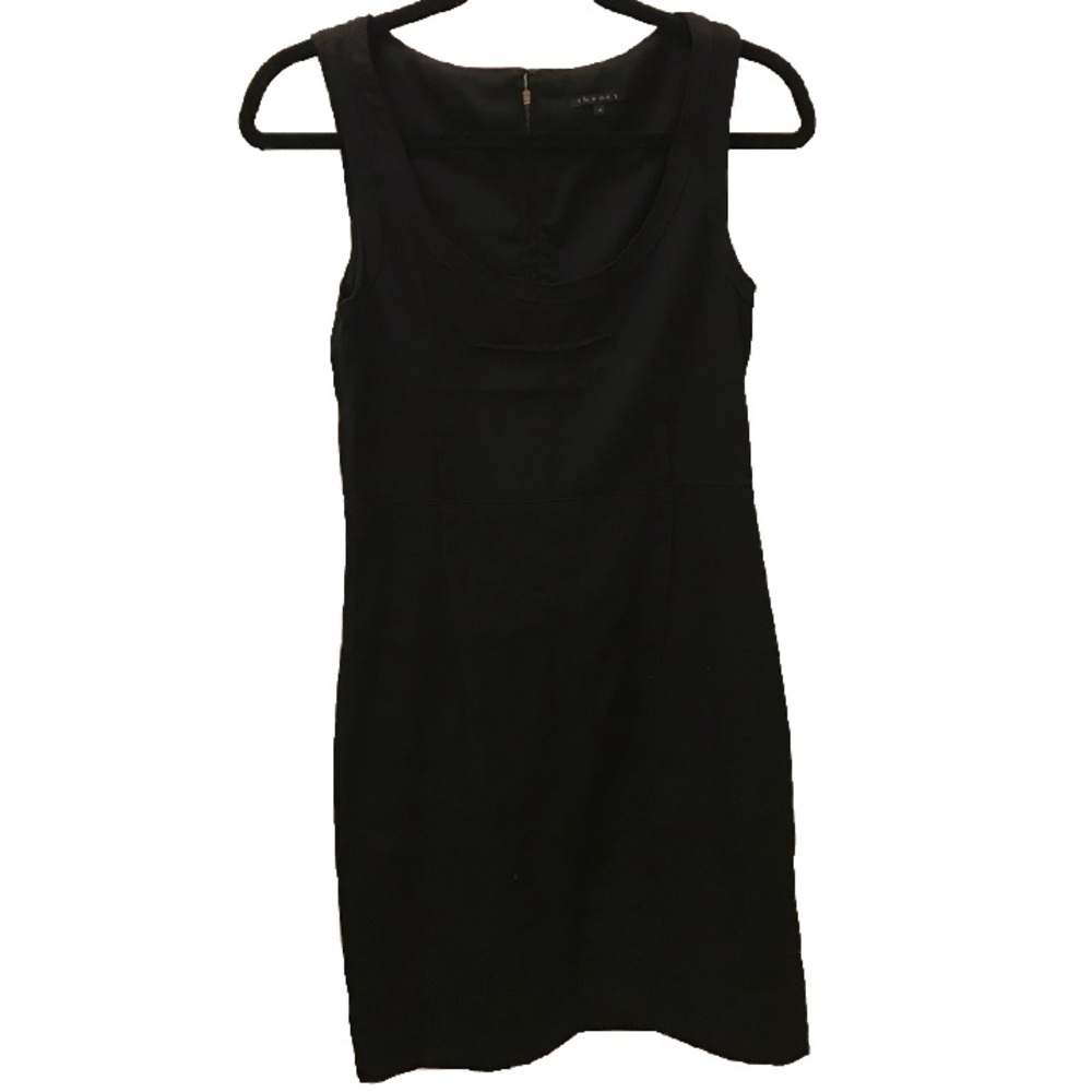 Theory Black Scoop Dress